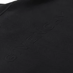 Givenchy Sweatjacke mit Fischgrätenmuster schwarz Strickjacke