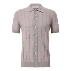 Gran Sasso Kurzarmhemd aus Baumwolle beige Hemd