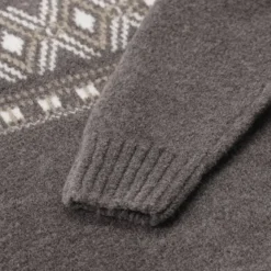Gran Sasso Pullover aus Schurwolle-Mix braun Rollkragenpullover