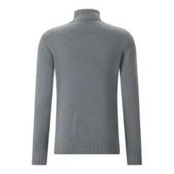 Gran Sasso Pullover aus Schurwolle grau Rollkragenpullover