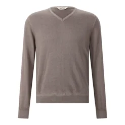 Gran Sasso Pullover mit V-Ausschnitt braun Pullover