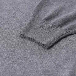 Gran Sasso Rollkragen-Pullover aus Schurwolle grau Rollkragenpullover
