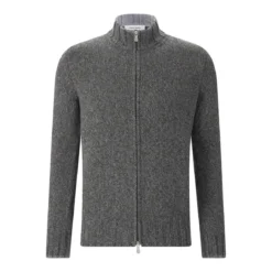 Gran Sasso Strickjacke aus Schurwolle grau Strickjacke