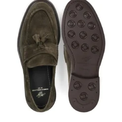 Heinrich Dinkelacker Loafer Florenz Plain V dunkel-grün Loafer