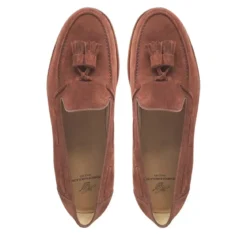 Heinrich Dinkelacker Loafer Wien Plain Tassel V mittel-braun Loafer
