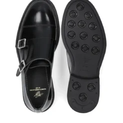Heinrich Dinkelacker Schnallenschuh Florenz Plain CA schwarz Flache Schuhe
