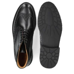 Heinrich Dinkelacker Schnürboots Buda Full Brogue BC schwarz Stiefel