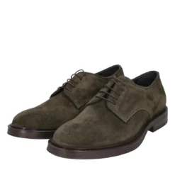 Heinrich Dinkelacker Schnürer Florenz Plain V dunkel-grün Schnürschuhe