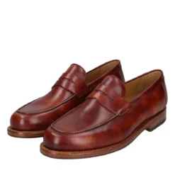 Heinrich Dinkelacker Slipper Wien Plain TC mittel-braun Loafer