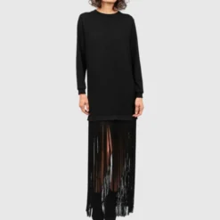 Helene Galwas Kleid EMILIA schwarz Strickkleid