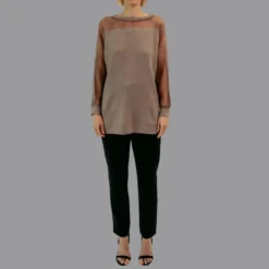 Helene Galwas Pullover CHRISTA mittel-braun Pullover