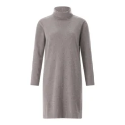 Hemisphere Midikleid aus Kaschmir grau Strickkleid