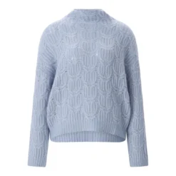 Hemisphere Pullover aus Kaschmir & Baumwolle blau Pullover