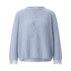 Hemisphere Pullover aus Kaschmir & Baumwolle blau Pullover