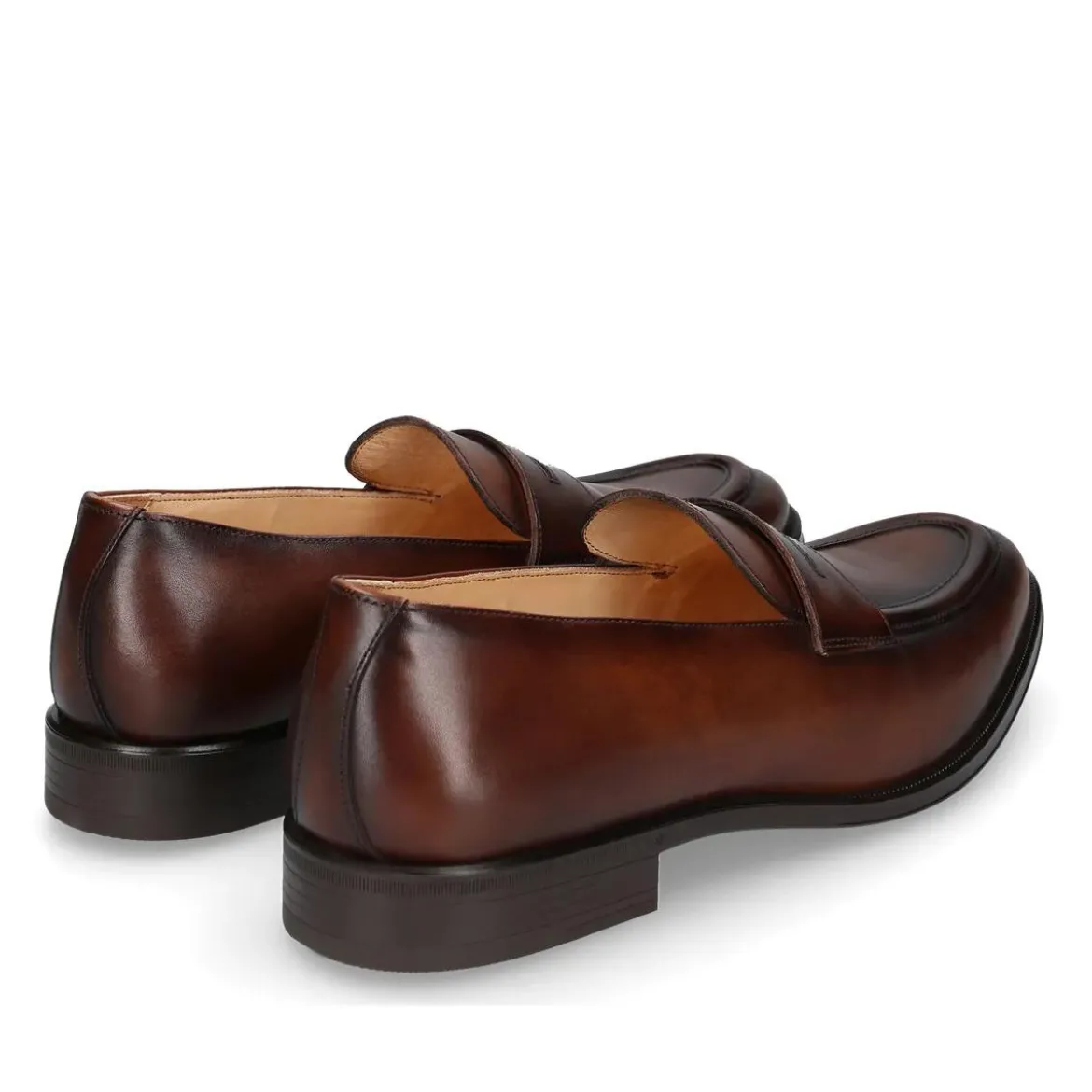 Henry Stevens Loafer Wes PL mittel-braun Loafer