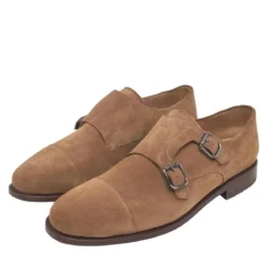 Henry Stevens Schnallenschuh Winston CDM beige Flache Schuhe