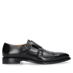Henry Stevens Schnallenschuh Liam CDM schwarz Flache Schuhe
