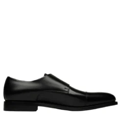 Henry Stevens Schnallenschuhe Marshall CDM schwarz Flache Schuhe
