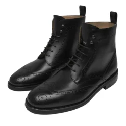 Henry Stevens Schnürboots Winston FBDB2 schwarz Stiefel