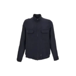 Herno Jacke ausLeinen blau Übergangsjacke