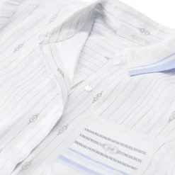 Herzensangelegenheit Seidenbluse mit Streifenmuster weiß Bluse