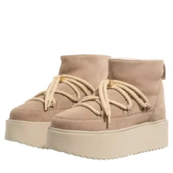 INUIKII Classic Low Platform Beige Winterboots