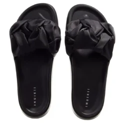 INUIKII Fjord Flower Platform Black Slides