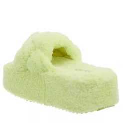 INUIKII Teddy Braided Lime Slides
