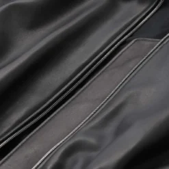 Jil Sander Jacke aus Leder schwarz Lederjacke
