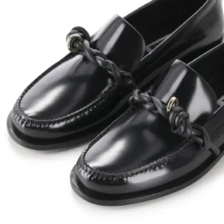 Jil Sander Tangle Loafer schwarz Schnürschuhe