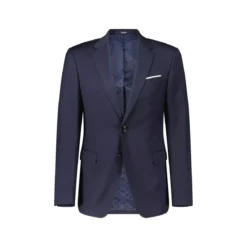 JOOP! Slim-Fit Sakko Herby aus Wolle Dunkelblau Anzugjacke