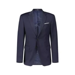 JOOP! Slim-Fit Sakko Herby aus Wolle Dunkelblau Anzugjacke
