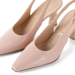 Jubile' Pumps aus Leder pink Schnürschuhe