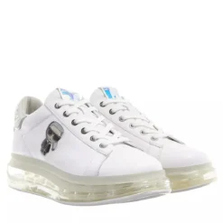 Karl Lagerfeld Kapri Kushion Jellikonic Lo Lace White Lthr w/Iridescent Plateau-Sneaker