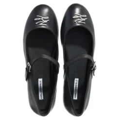Karl Lagerfeld Karo Autograph Pump Black Lthr Ballerinas
