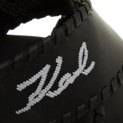 Karl Lagerfeld Kleo Whipstitch Krosstrap Black Lthr Slides