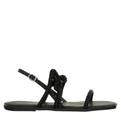 Karl Lagerfeld Olympia Karl Signia Slide Black Glitter Mono Sandalen