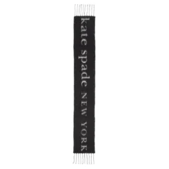Kate Spade New York Kate Spade New York Logo Scarf Black / Cream Wollschal