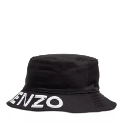 Kenzo Bucket Hat Reversible Black Fischerhut