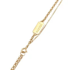 Kuzzoi Halskette Herren Layer Erbskette Kompass 925 Sterling Silber gold Mittellange Halskette