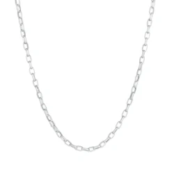 Kuzzoi Halskette Herren Rundanker Oval Basic 925 Silber Mittellange Halskette
