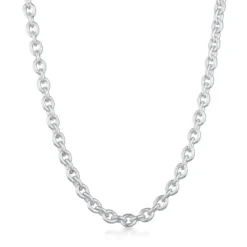 Kuzzoi Halskette Rundanker Modern Elegant Unisex 925 Silber Mittellange Halskette
