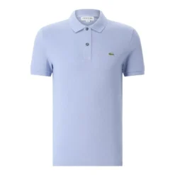 Lacoste Slim-Fit Poloshirt aus Baumwolle Hellblau Poloshirt