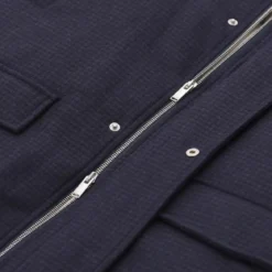 Lardini Daunenjacke mit Wolle & Kaschmir blau Daunenmantel