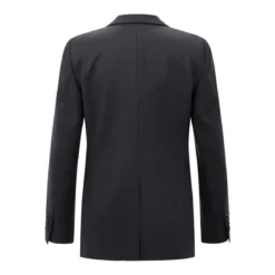 Lardini Klassischer Blazer aus Woll-Mix schwarz Blazer
