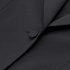 Lardini Klassischer Blazer aus Woll-Mix schwarz Blazer