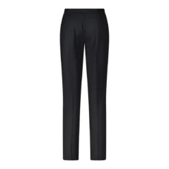 Lardini Regular-Fit Stoffhose aus Woll-Mix schwarz Hosenanzug