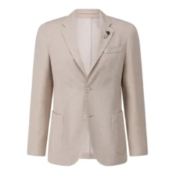 Lardini Slim-Fit Sakko in Tweed-Optik beige Blazer