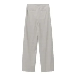 Lardini Weite Stoffhose aus Schurwollmix grau Stoffhose