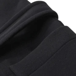 Lemaire Mantel aus Wolle schwarz Wintermantel